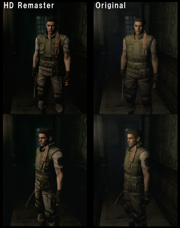 Resident Evil HD - Comparacion